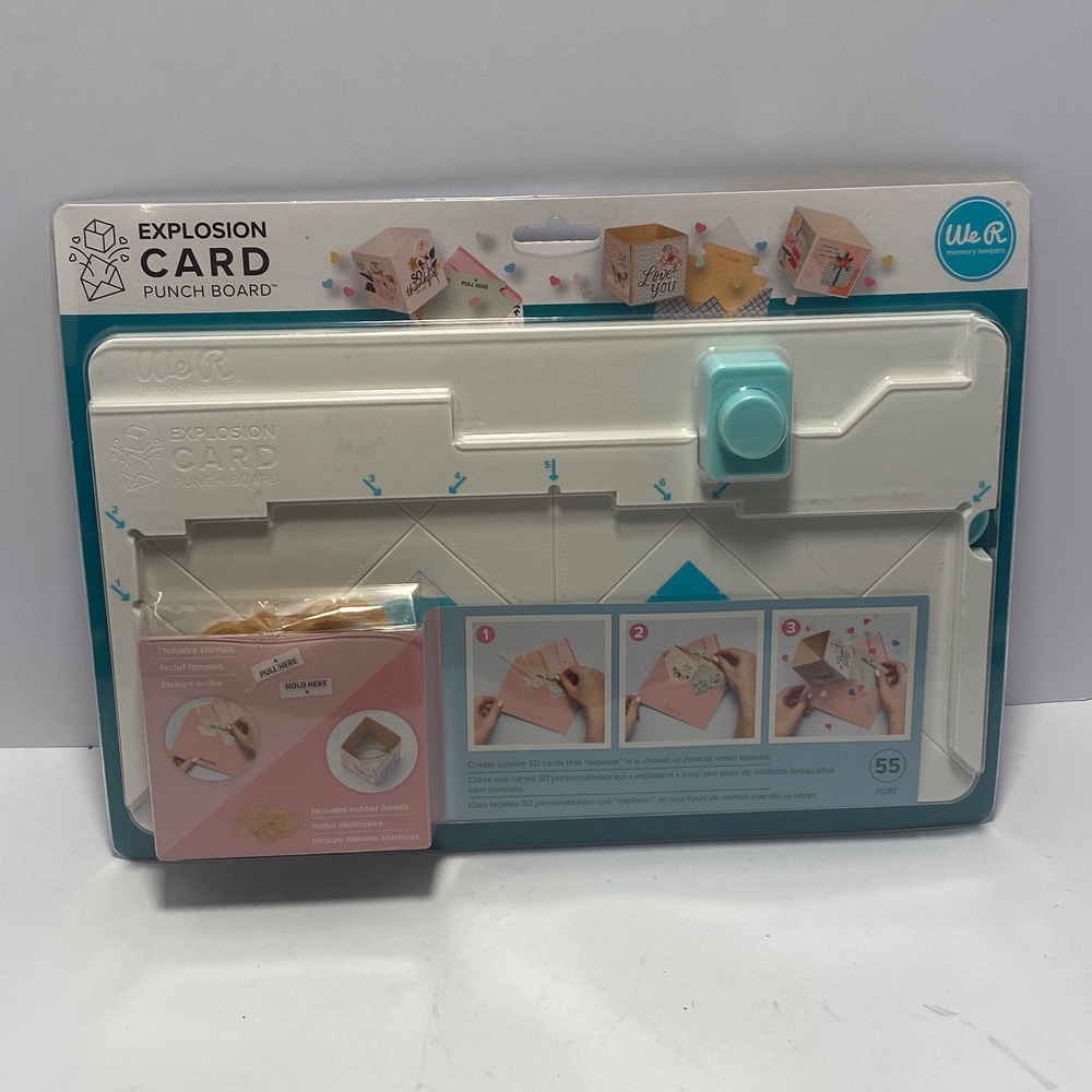 We R Memory Keepers Explosion Card Punch Board NEW 60000104